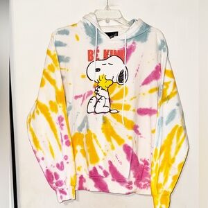 Peanuts Multicolor Tie-Dye Hoodie NWOT SZ M